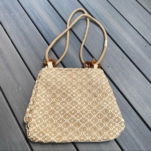 Woven knotted purse